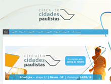 Tablet Screenshot of circuitocidadespaulistas.com.br